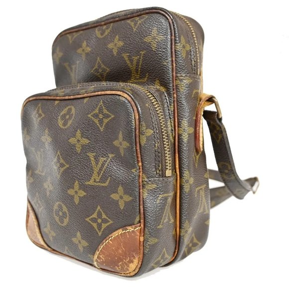 Auth LOUIS VUITTON Amazon Crossbody Shoulder Bag Monogram Leather - Picture 16 of 16